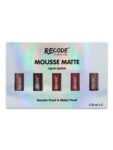 Mini Mousse Lipsticks  with Jojoba Oil & Vitamin E Extract - Bridal Bold - 5 x 1.75 ml - 8.75 ml