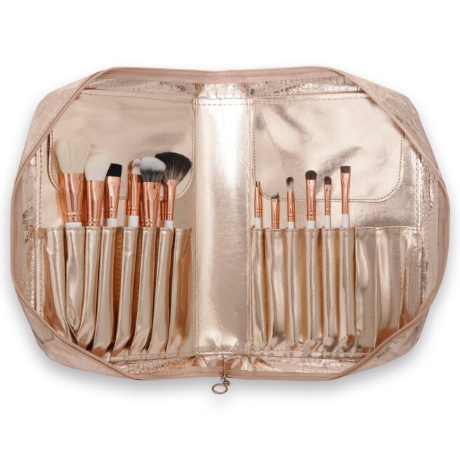 Recode Brush 12-pcs Set with Premium Rose Gold Pouch