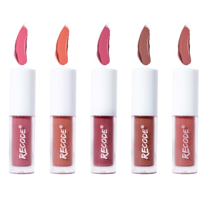 Mini Mousse Lipsticks - Nudes Matte Liquid Lipsticks - 5 x 1.75 ml - 8.75 ml