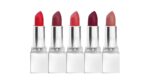 Five Matte Bullet Lipsticks with Long-lasting Formula