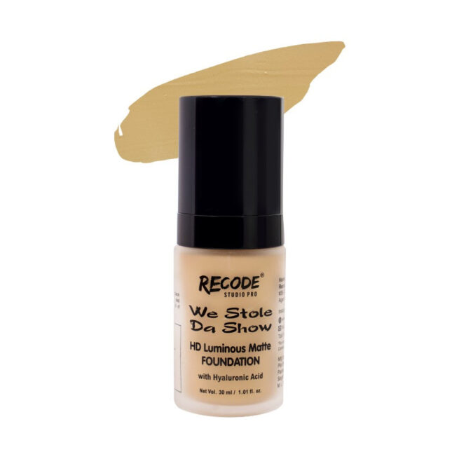 HD Luminous Matte Finish Foundation with Long-lasting Formula for Dry Skin - 30 ML 05 ARYAVARTA