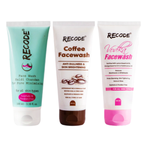 Recode Face Wash Combo- Haldi Chandan+Vodka+Coffee- 300 ml