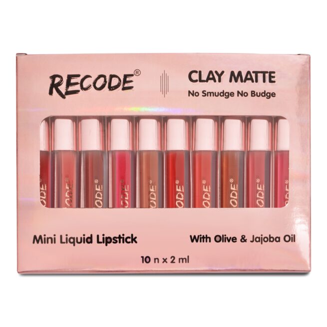 Recode Clay Matte Liquid Lipsticks 2 ML x 10