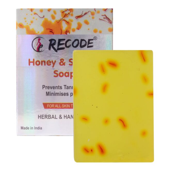 Recode Honey & Saffron Soap - Prevents Tanning & Minimises Pores - 100 G
