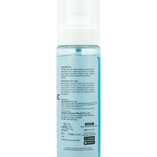 Recode Hyaluronic Acid Glow Mist -100 ML