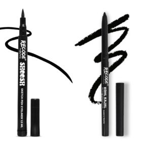 Recode Pookie Kajal(0.35G) And Sheesh Sketch Pen Eyeliner(1.5ML) (Black) Combo