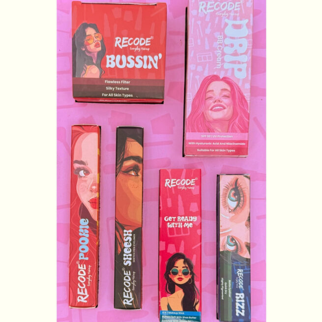 Recode Everyday Makeup Box 02 Medium(Yellow Undertone)- 6 in 1 Combo