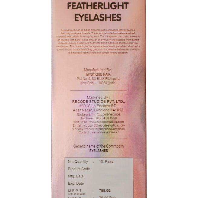 Recode RE01/D09 Featherlight Eyelashes-Transparent Band