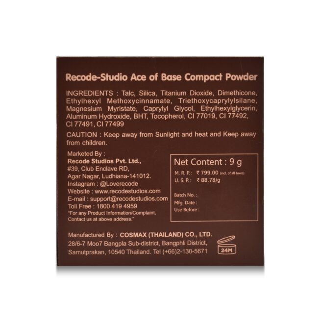 Recode Compact Powder 02 Monday 9 G