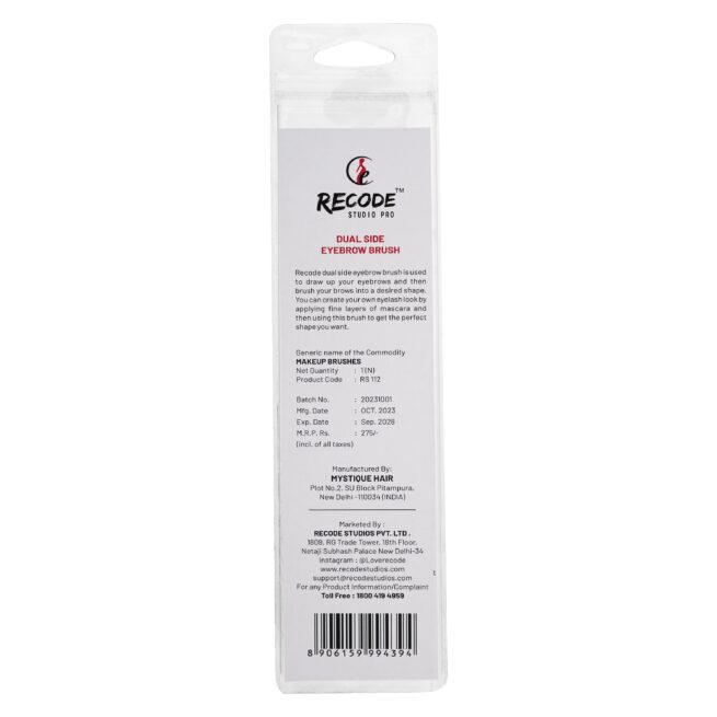 RS 112 Dual Side Eyebrow Brush - Recode